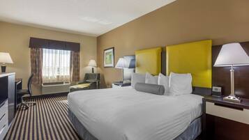 Pillowtop beds, desk, laptop workspace, iron/ironing board