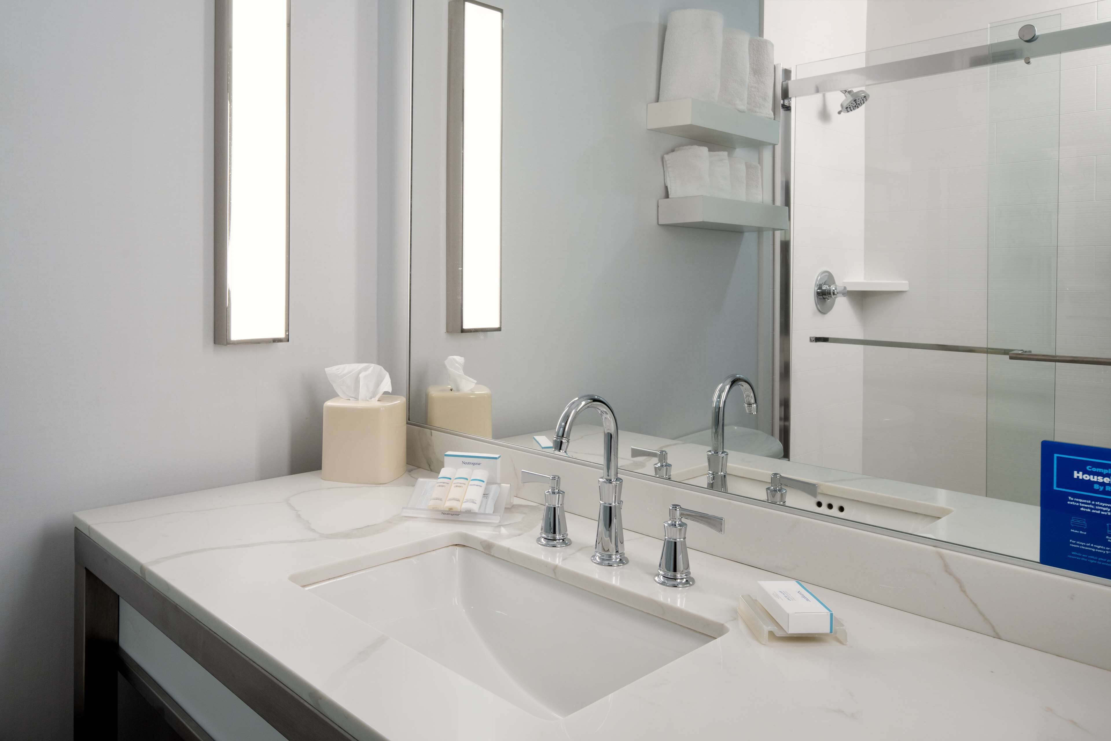 free toiletries, hair dryer, towels, soap