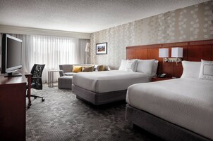 Room, 2 Double Beds | Premium bedding, desk, laptop workspace, blackout drapes