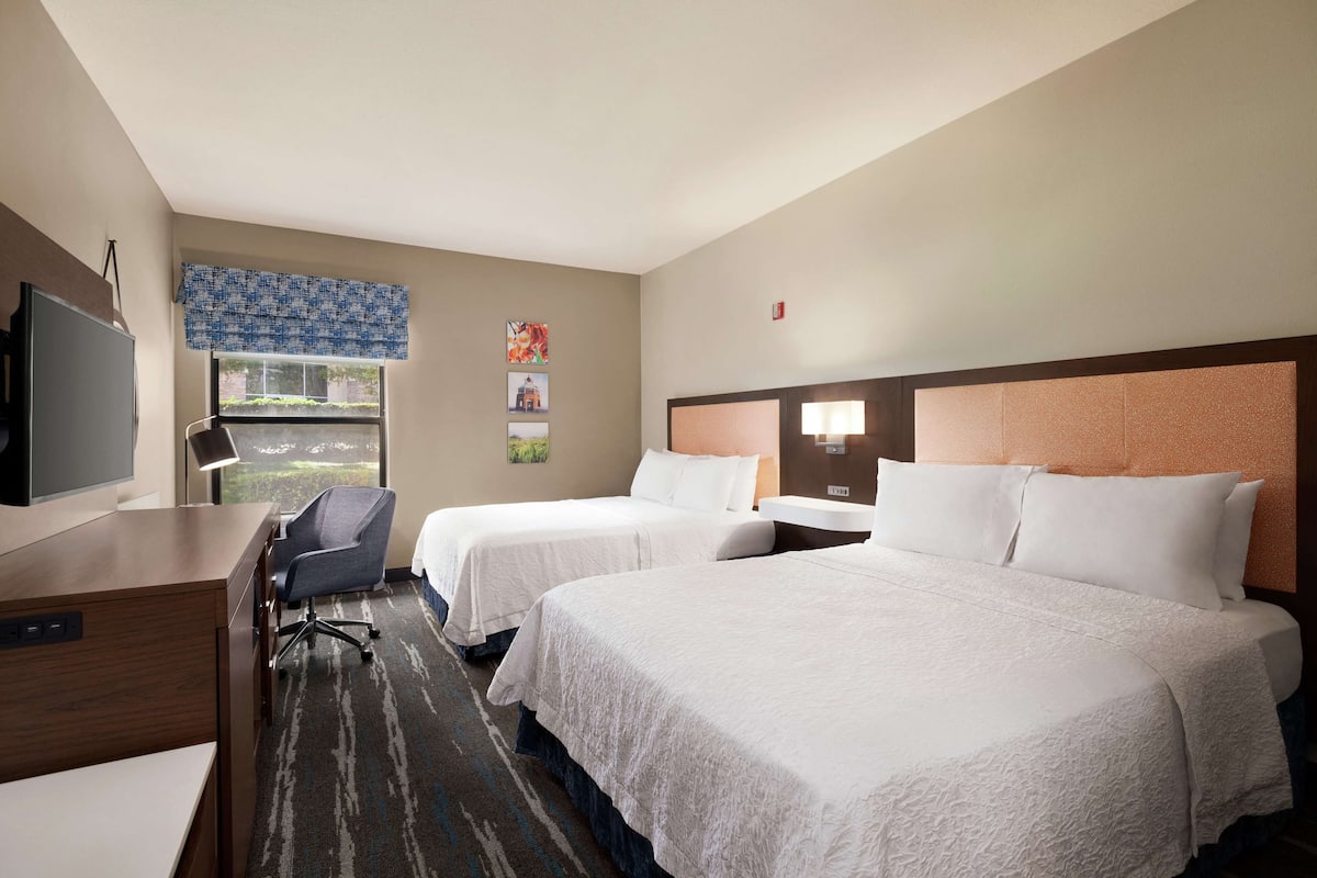 Room, 2 Queen Beds, Accessible, Non Smoking | Blackout drapes, iron/ironing board, free WiFi, bed sheets