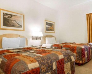 Double Room, 2 Double Beds, Mobility Accessible, Non Smoking | Iron/ironing board, free WiFi, bed sheets, alarm clocks - Pacific Coast Inn (Watsonville)