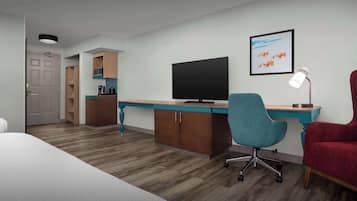 Standard rumstyp, en dubbelsäng king | Sängtillbehör av högsta kvalitet, ljudisolering och strykjärn/strykbräda