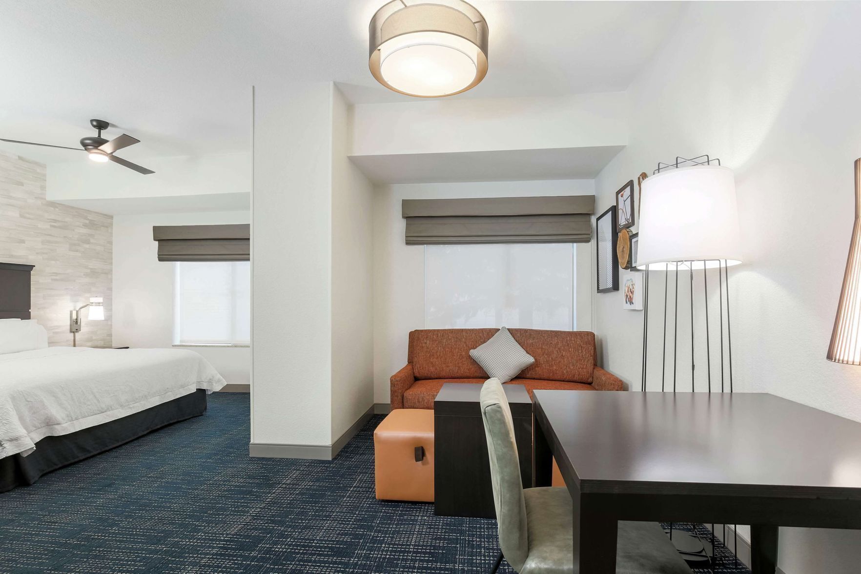 Down comforters, pillowtop beds, desk, laptop workspace
