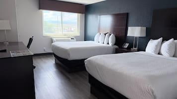 Room, 2 Queen Beds, Non Smoking | Premium bedding, desk, blackout drapes, iron/ironing board