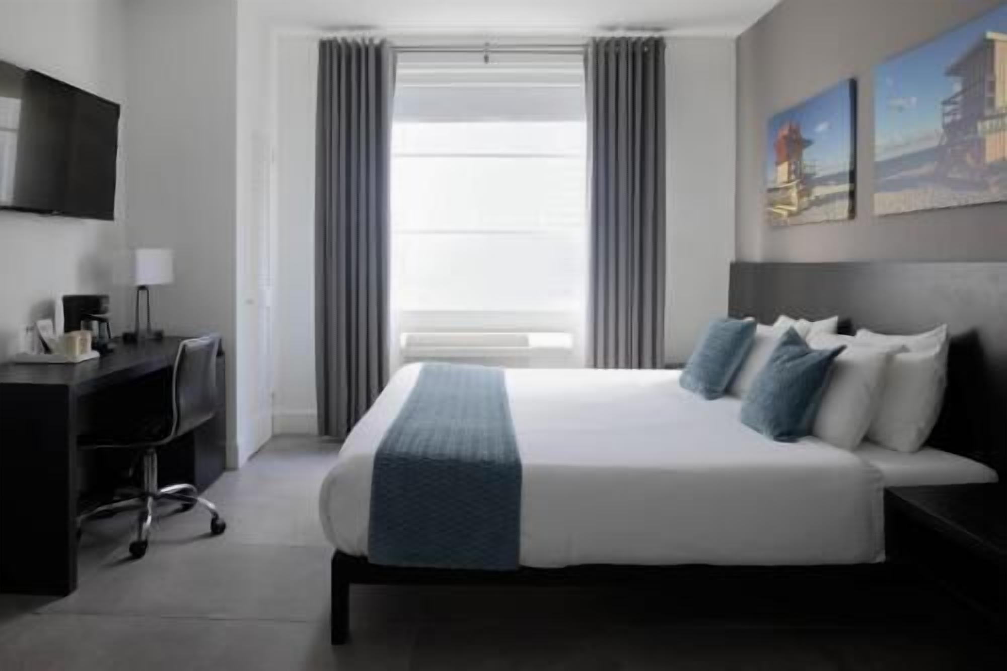 Premium bedding, memory foam beds, in-room safe, desk