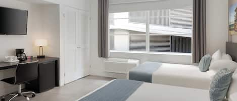 Room, 2 Double Beds, Non Smoking | Premium bedding, memory-foam beds, in-room safe, desk