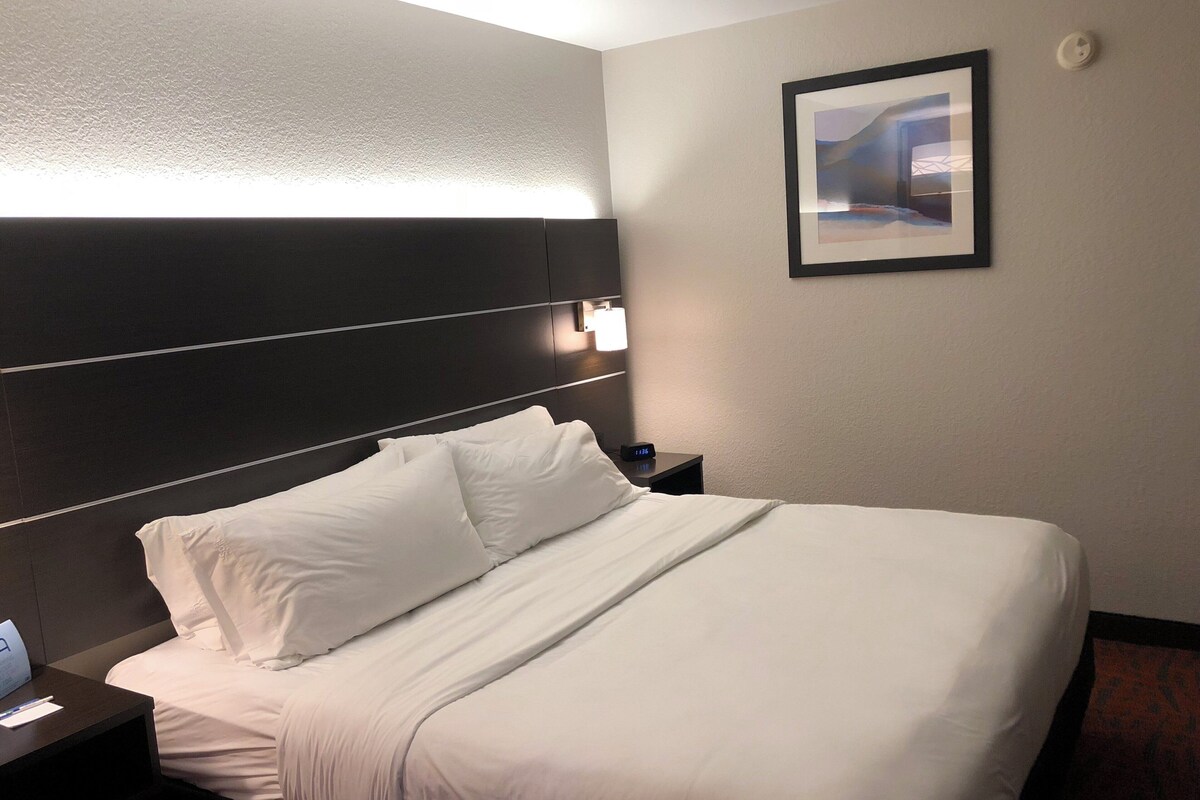 Suite, 1 King Bed, Jetted Tub | Egyptian cotton sheets, premium bedding, in-room safe, desk