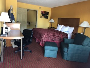 Room, 1 King Bed, Accessible, Non Smoking | Iron/ironing board, free cribs/infant beds, rollaway beds, free WiFi