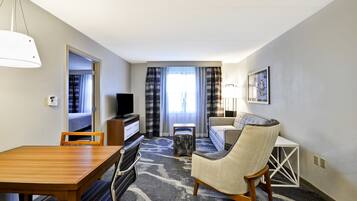 Flat-screen TV, pay movies