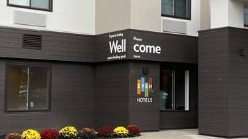 Entrée de l’hébergement