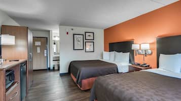 Room, 2 Queen Beds, Non Smoking | In-room safe, desk, laptop workspace, blackout curtains