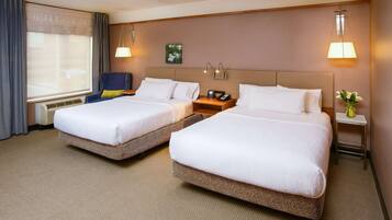 Premium bedding, pillowtop beds, iron/ironing board