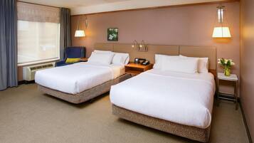 Premium bedding, pillowtop beds, iron/ironing board