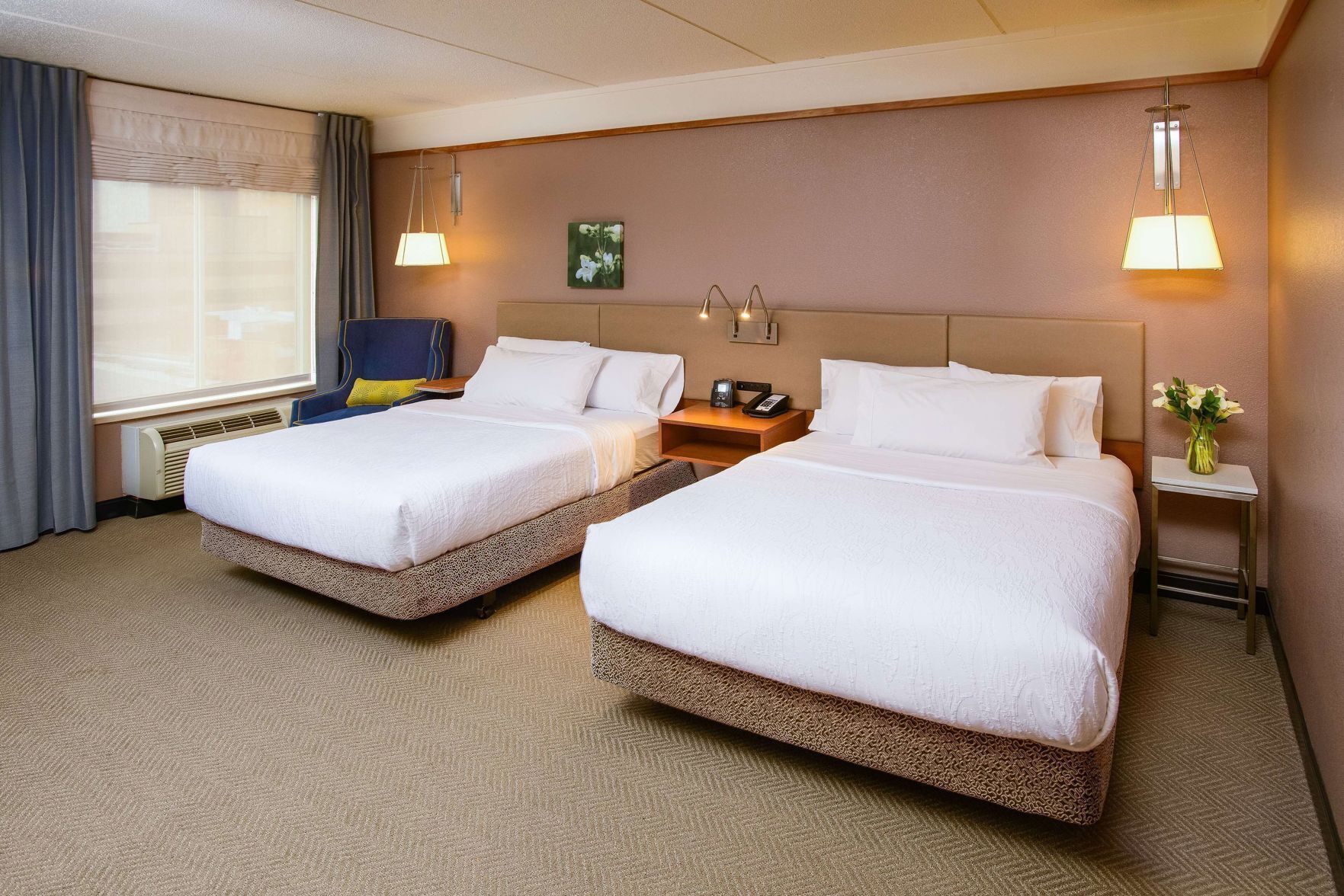 Premium bedding, pillowtop beds, iron/ironing board