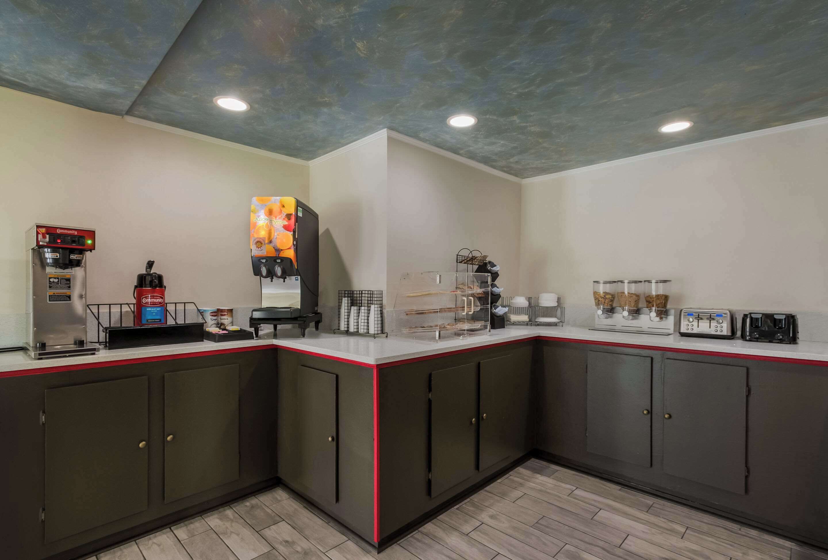 Free daily self-serve breakfast