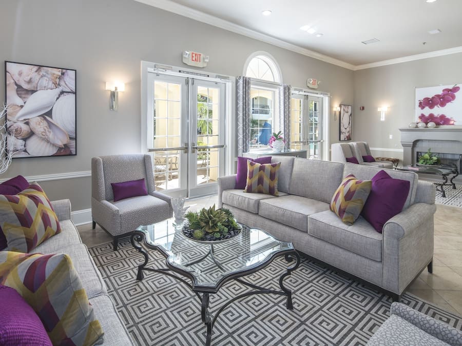 Zona de estar del vestíbulo