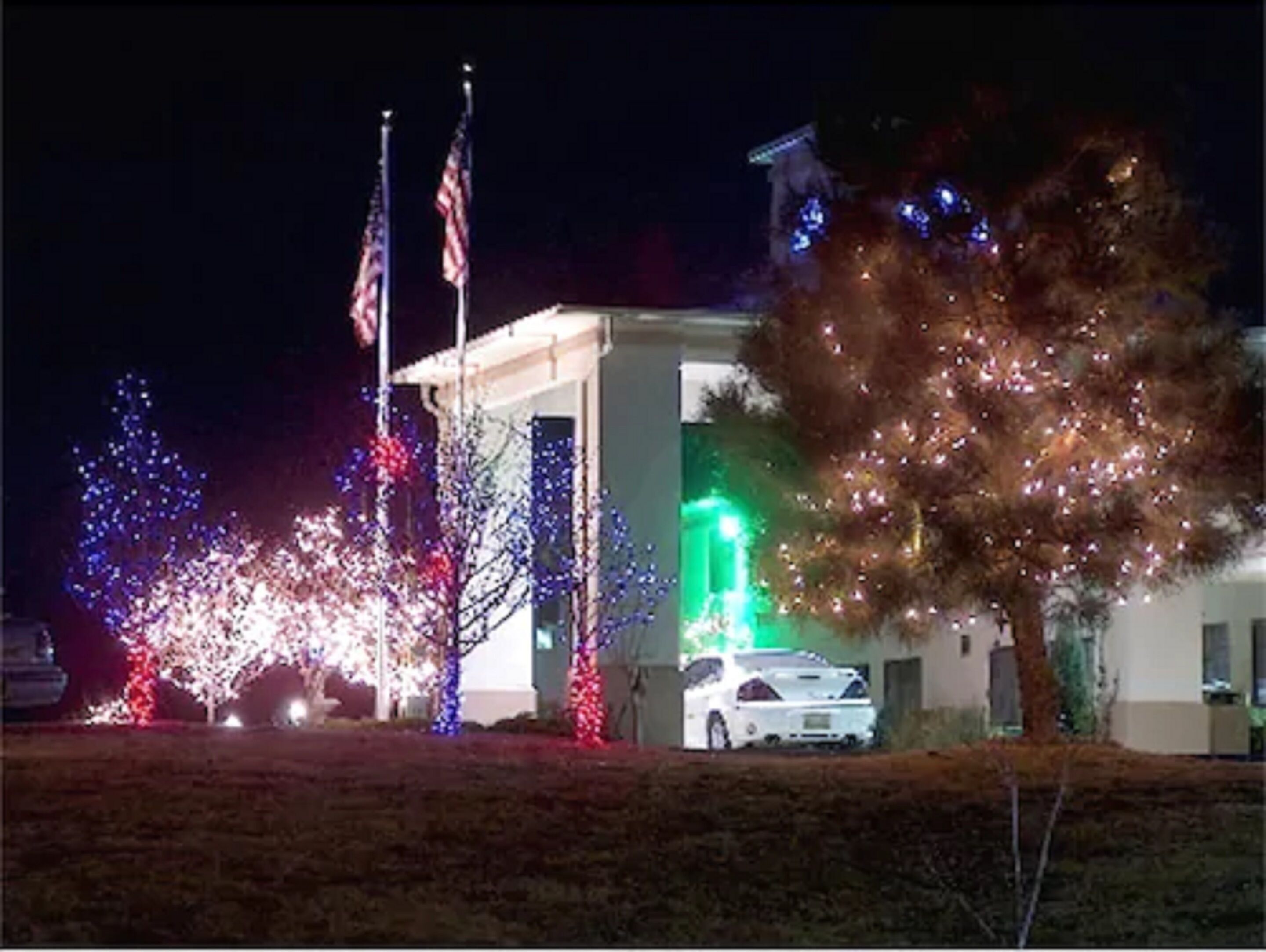 front of property – evening/night