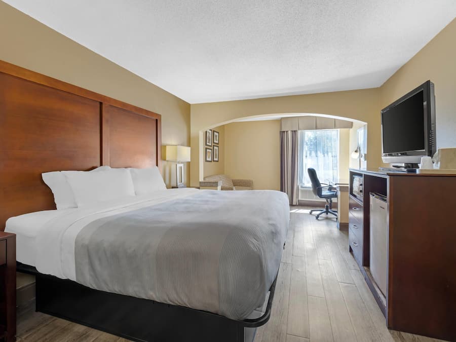 Room, 1 King Bed with Sofa bed, Non Smoking, Ground Floor | In-room safe, desk, iron/ironing board, free WiFi