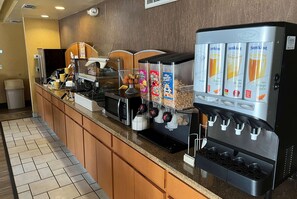 Free daily buffet breakfast