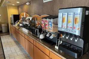 Free daily buffet breakfast