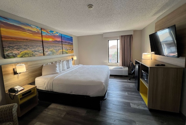 In-room safe, desk, blackout curtains, iron/ironing board