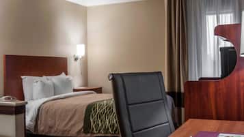 Desk, iron/ironing board, free WiFi, bed sheets