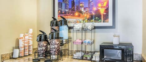 Free daily buffet breakfast