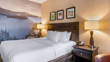 Standard Room, 1 King Bed, Non Smoking | Desk, laptop workspace, iron/ironing board, cribs/infant beds