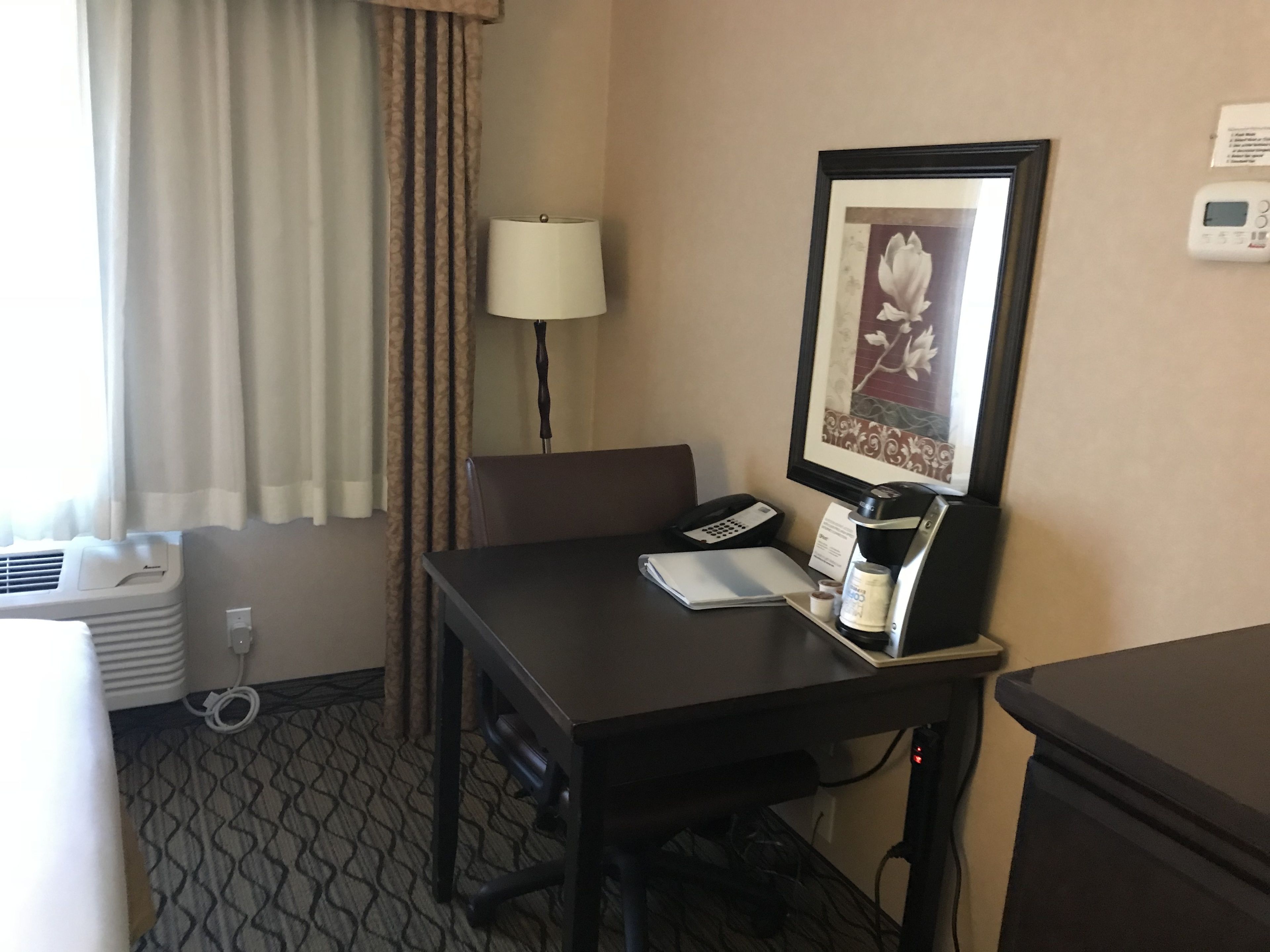 desk, laptop workspace, iron/ironing board, free cots/infant beds