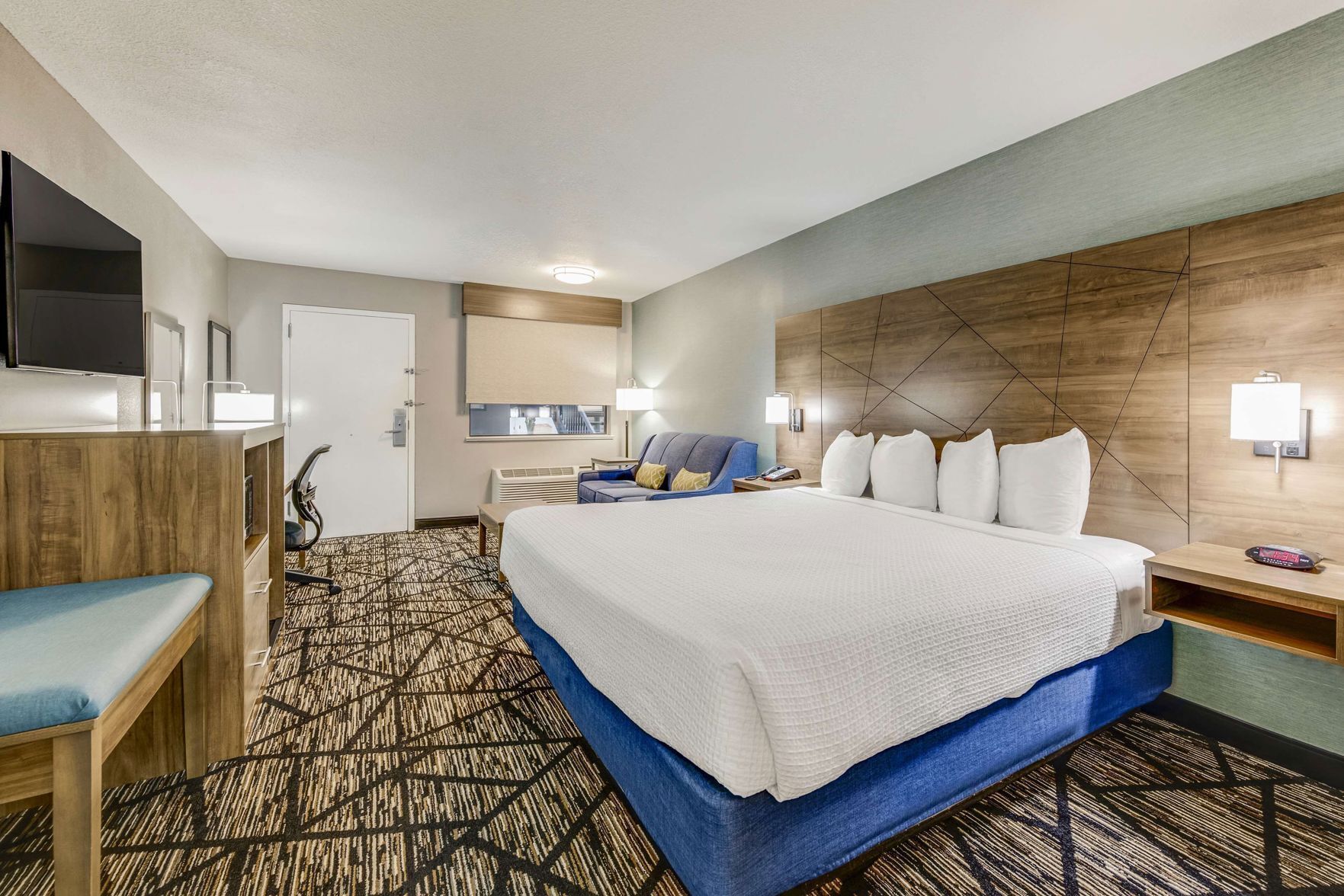 Ropa de cama de alta calidad y escritorio 