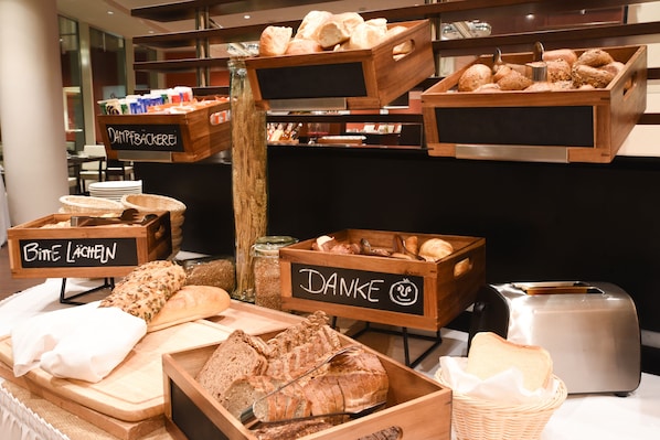 Daily buffet breakfast (EUR 24 per person)