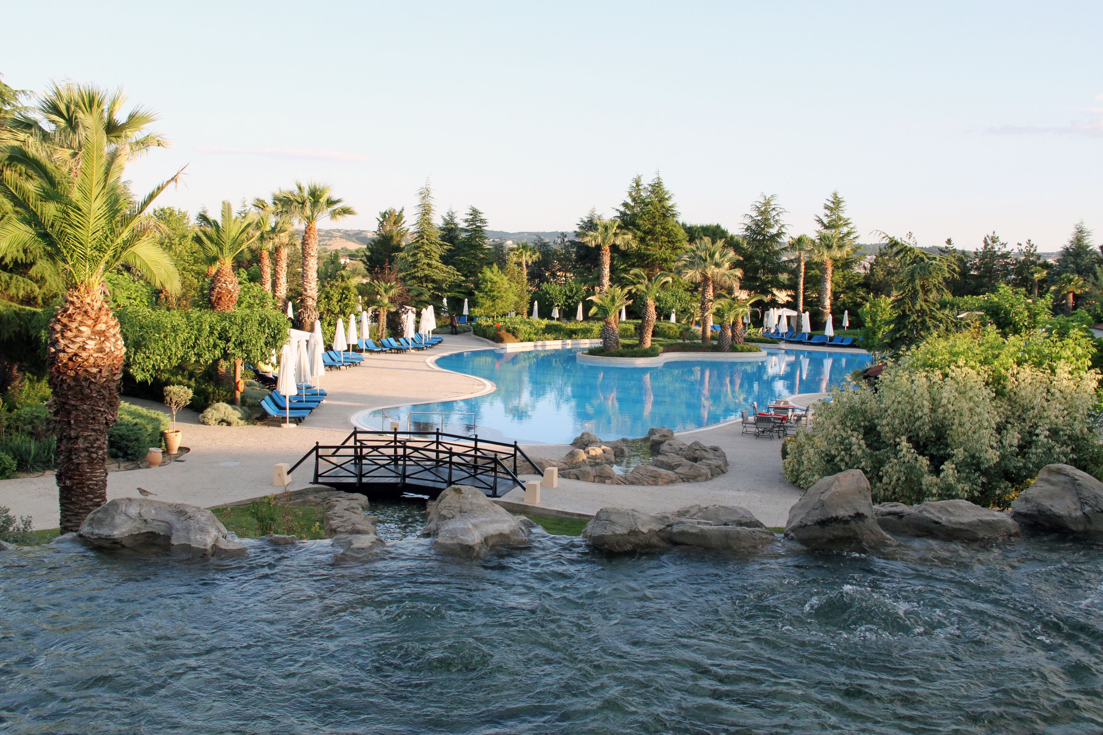 deluxe room, 1 king bed, pool view (club access) | view from room