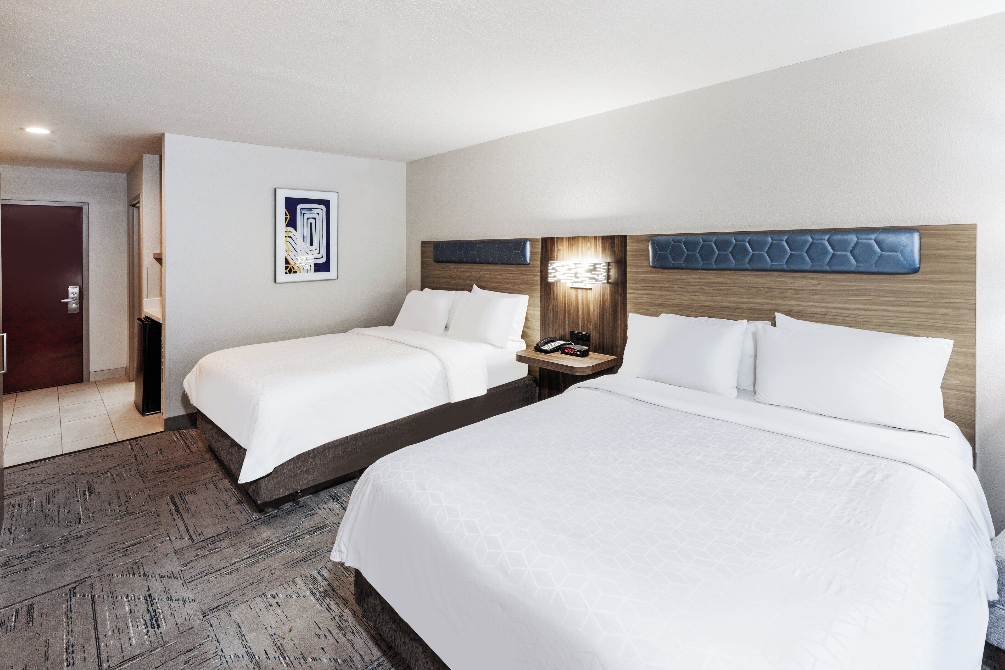 Standard Room, 2 Double Beds | Pillowtop beds, in-room safe, desk, laptop workspace