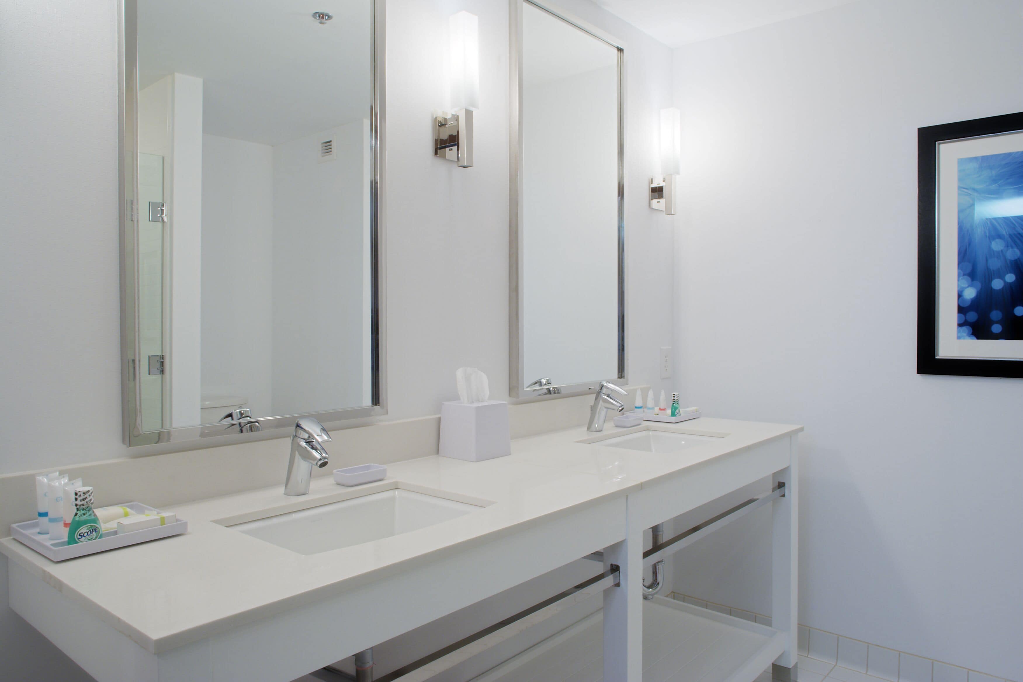 free toiletries, hair dryer, towels, soap