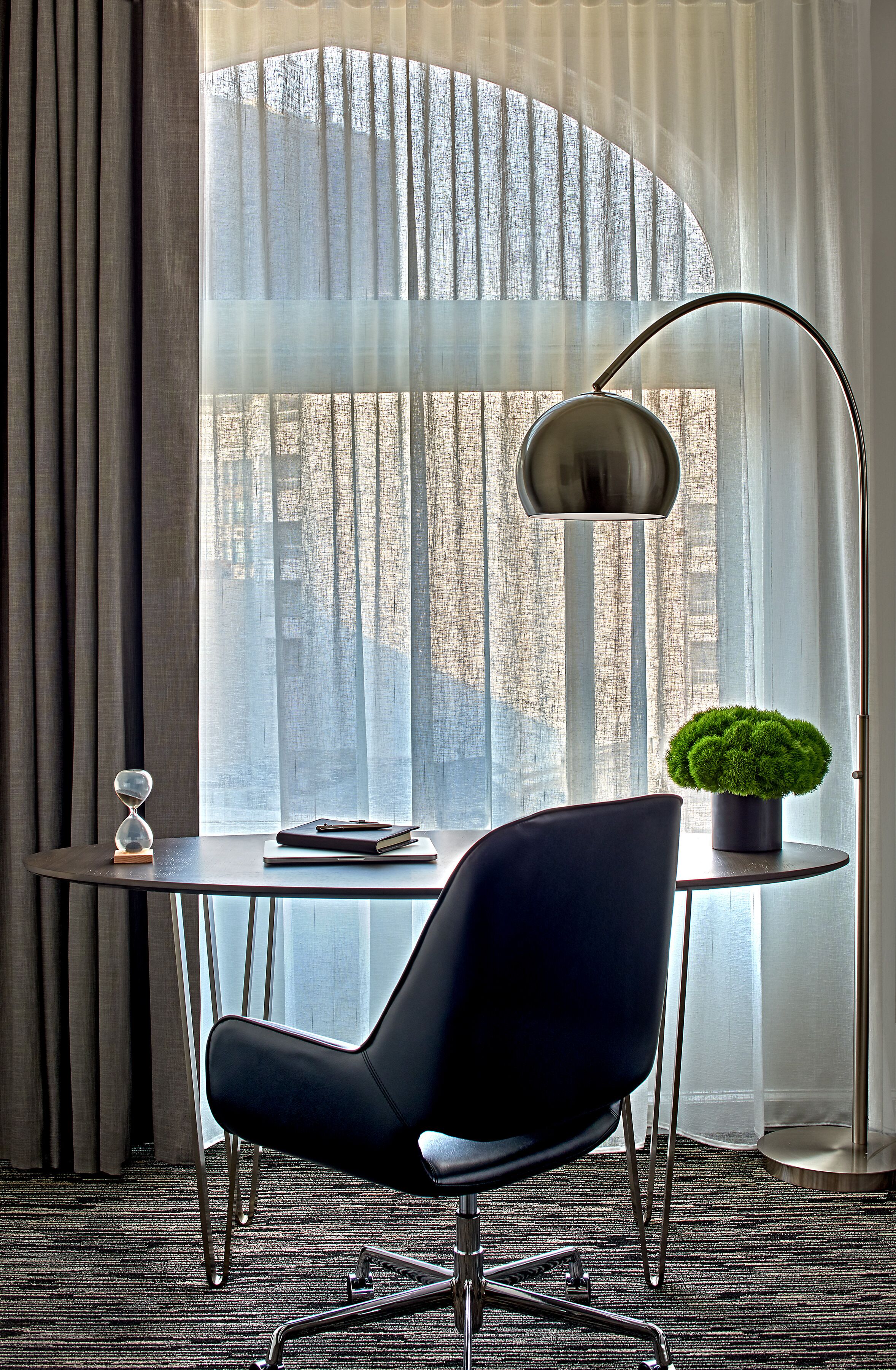 junior suite, 1 king bed, city view, corner | premium bedding, in-room safe, desk, blackout curtains