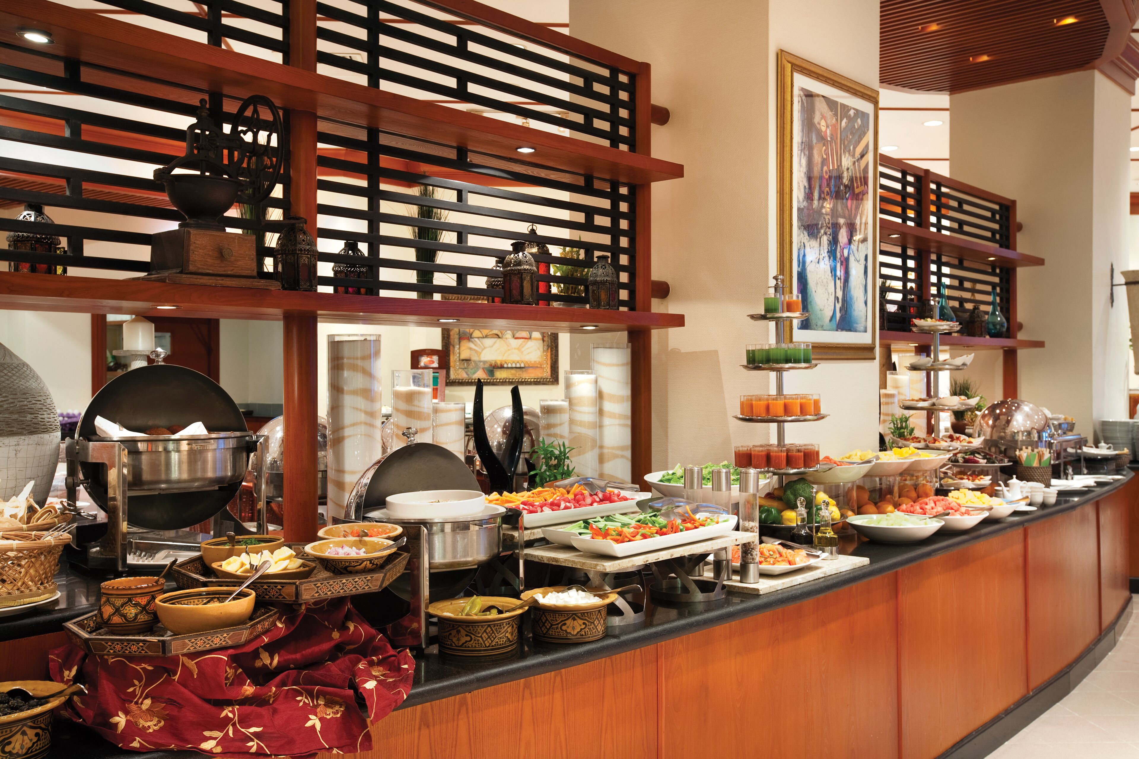 daily buffet breakfast (aed 96 per person)