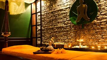 Body treatments, hydrotherapy, aromatherapy, body wraps, body scrubs