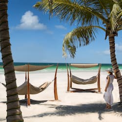 Private beach, white sand, sun-loungers, beach umbrellas