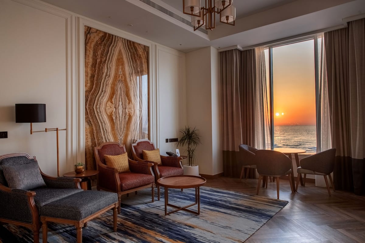 Ocean Suite | 1 habitación, ropa de cama de alta calidad, edredón y minibar