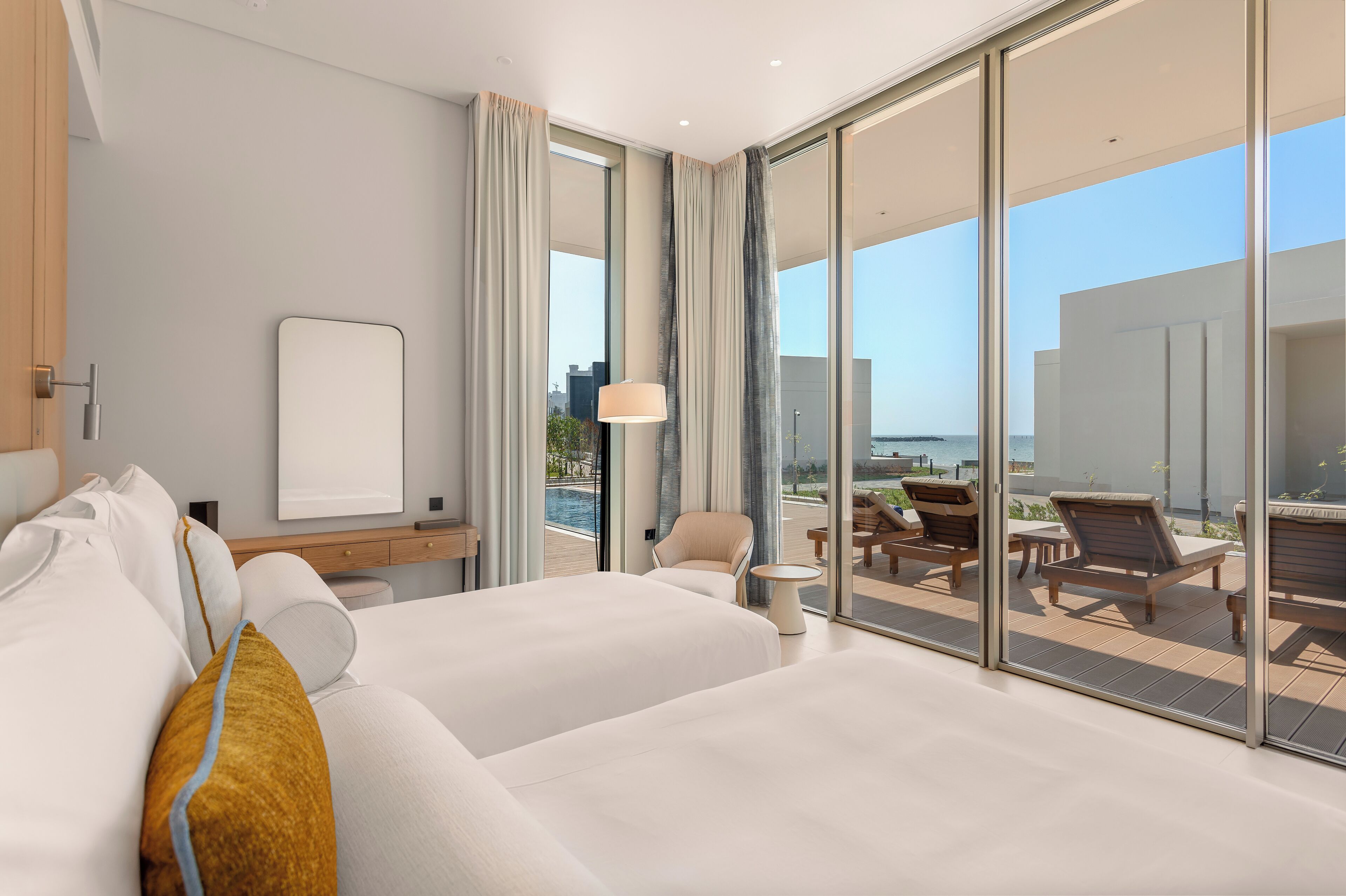 two bedroom ocean villa with private pool | 1 bedroom, premium bedding, down duvets, minibar