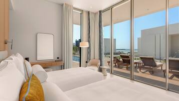 Two Bedroom Ocean Villa with Private Pool | Premium bedding, down duvets, minibar, in-room safe