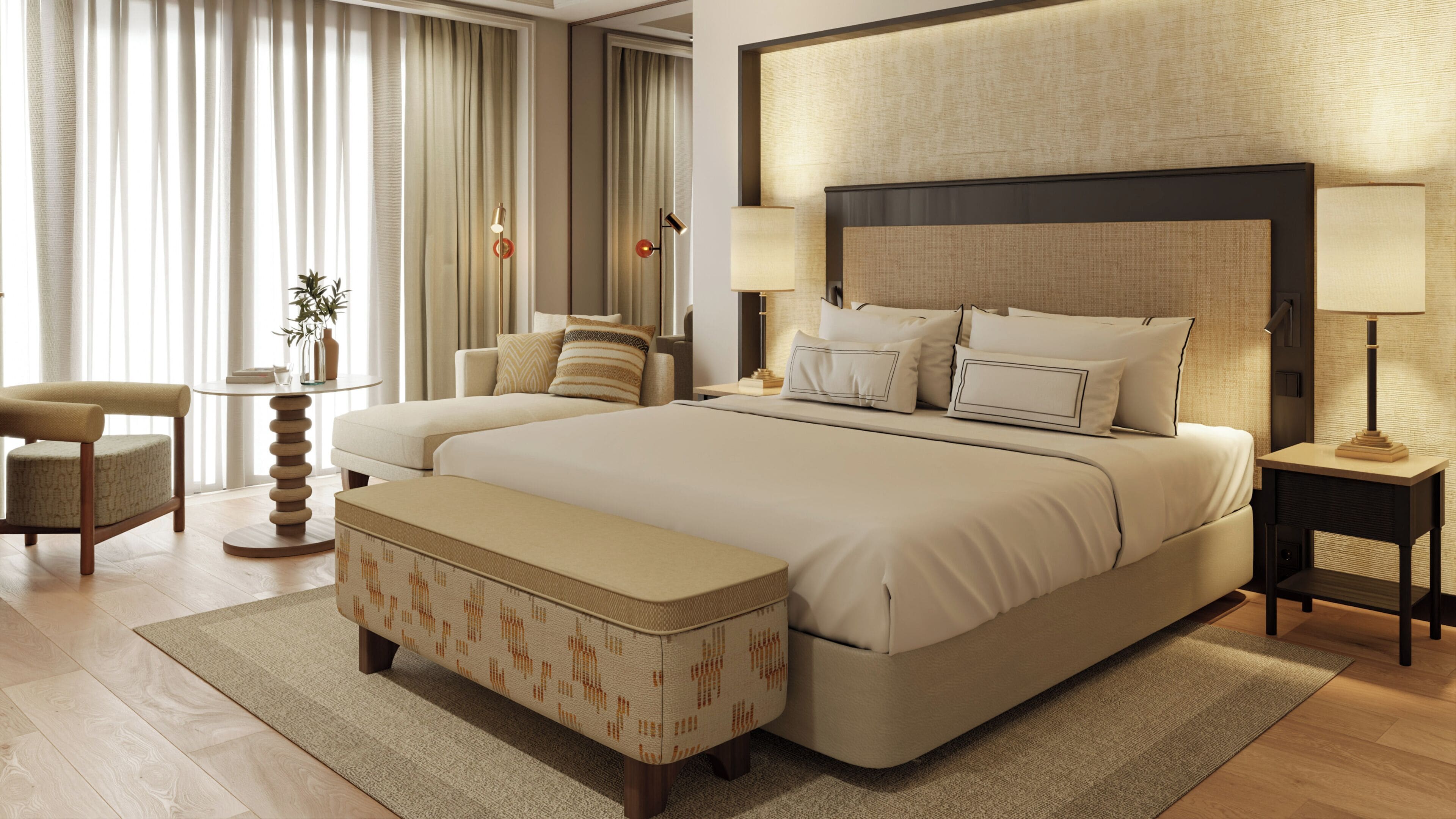 Minibar, desk, iron/ironing board, free WiFi