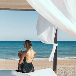 Beach nearby, beach cabanas, sun loungers, beach umbrellas