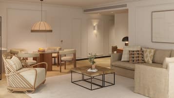 Loftsleilighet (Suite) | Minibar, skrivebord, strykejern/-brett og wi-fi (inkludert)