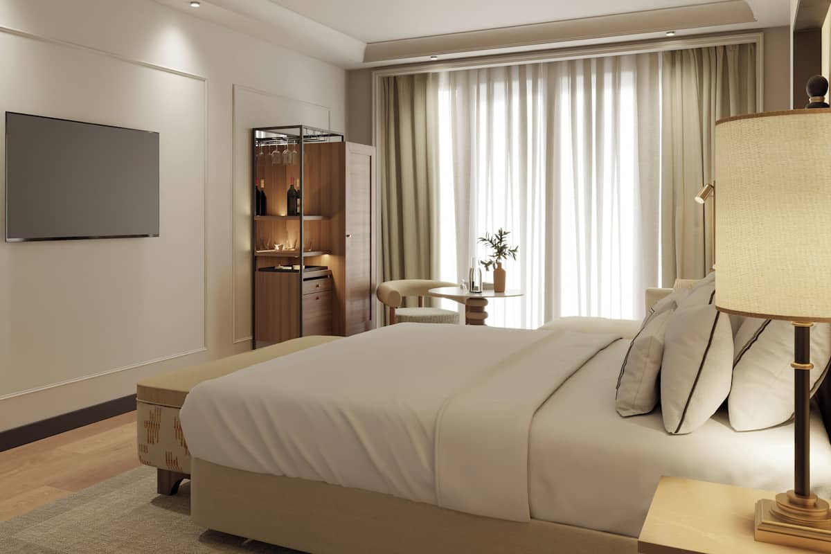 Minibar, escritorio, tabla de planchar con plancha y wifi gratis