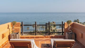 Grand suite, uitzicht op oceaan (with Jacuzzi) | Gratis wifi, beddengoed