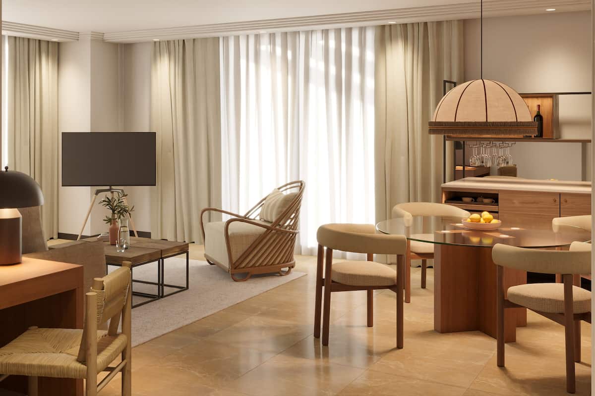 Minibar, escritorio, tabla de planchar con plancha y wifi gratis