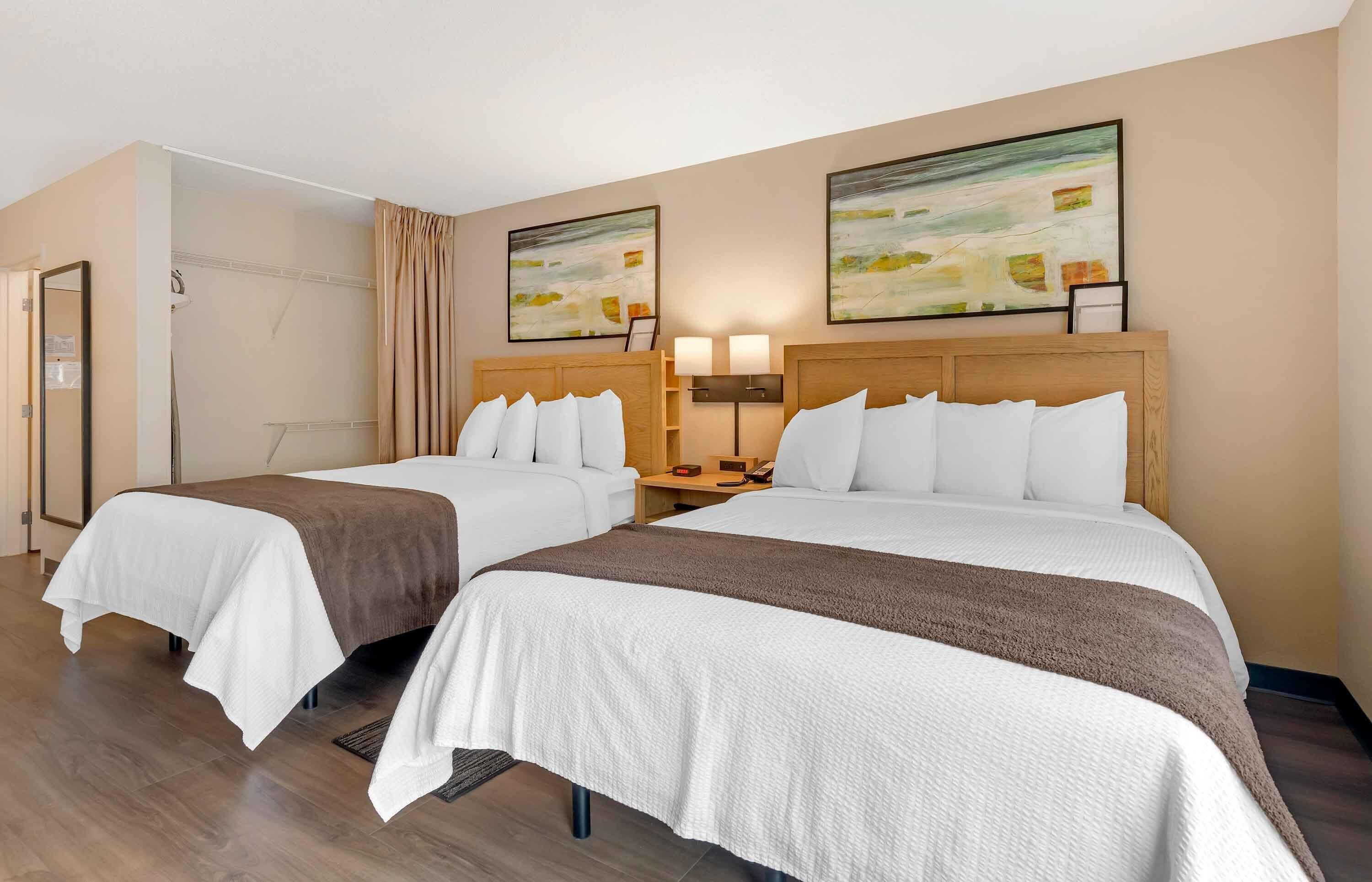 Studio, 2 Queen Beds, Non Smoking | Desk, laptop workspace, iron/ironing board, free WiFi