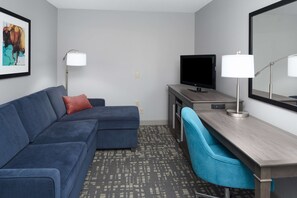 Suite, 1 King-Bett, Nichtraucher | Wohnbereich