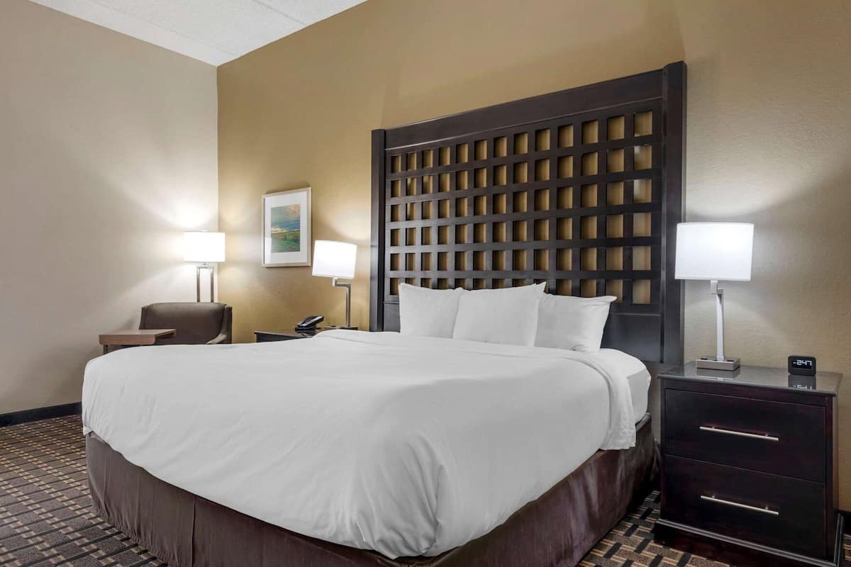 Egyptian cotton sheets, premium bedding, desk, laptop workspace